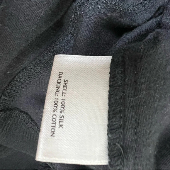 Eileen Fisher 100% Silk Black Button Front Blazer Jacket Size XS - Picture 4 of 5